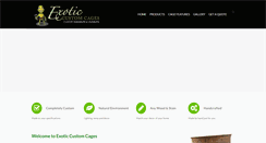 Desktop Screenshot of exoticcustomcages.com