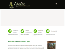 Tablet Screenshot of exoticcustomcages.com